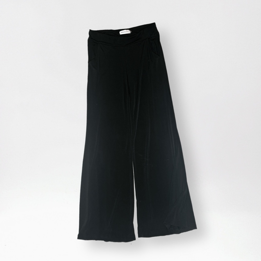 Veronica M Stretch Flare Leg Black Pants